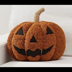 COPY - Pottery Barn Jack O Lantern Teddy Pumpkin Pillow